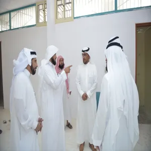 وكيل الجامعة يقوم بزيارة تفقدية لمباني الطلاب و الطالبات بكلية العلوم والدراسات الإنسانية برماح