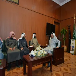 معالي مدير الجامعة يستقبل منسقي الكليات للمؤتمر العلمي الرابع