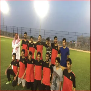 فوز فريق كرة القدم بكلية التربية بالمجمعة في المباراة الافتتاحية لبطولة معالي مدير الجامعة لكرة القدم للعام 1437 - 1438هـ