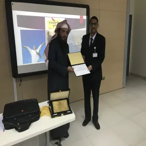 وحدة البحث العلمي بكلية العلوم الطبية التطبيقية تقيم محاضرة علمية لأعضاء هيئة التدريس بالكلية