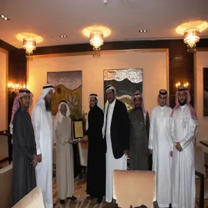 سعادة وكيل الجامعة للشؤون التعليمية يستقبل رئيس و أعضاء المجلس الاستشاري لكلية العلوم الطبية التطبيقية