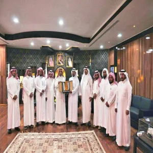 معالي مدير الجامعة يستقبل قيادات كلية التربية بالمجمعة