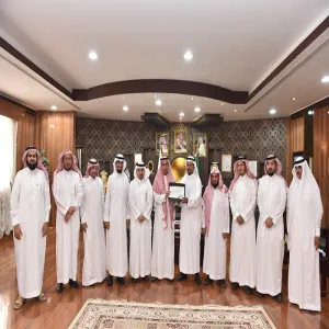 معالي مدير الجامعة يستقبل قيادات كلية التربية بالمجمعة