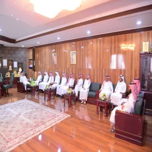 وفدٌ من كلية الهندسة برئاسة سعادة عميد الكلية يزورون معالي مدير الجامعة