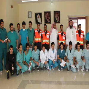 بالتعاون مع جمعية الهلال الاحمر: كلية العلوم الطبية التطبيقية تشارك في خدمة ضيوف الرحمن