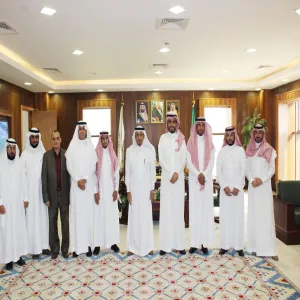 DEAN AND VICE-DEANS OF COLLEGE OF SCIENCE IN ZULFI WELCOMED BY MU RECTOR