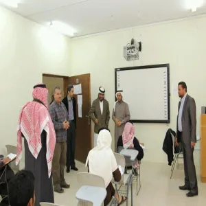 سعادة وكيل الجامعة للشؤون التعليمية يزور كلية العلوم والدراسات الإنسانية بحوطة سدير