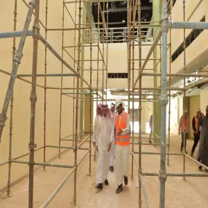 معالي مدير الجامعة يقوم بجولة تفقدية على كليات الجامعة بالزلفي