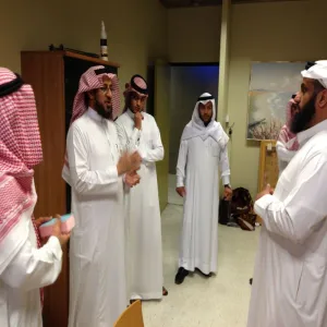 وفد عمادة شؤون الطلاب يزور إدارة التغذية بجامعة الإمام محمد بن سعود الإسلامية