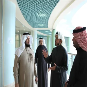 وكيل الجامعة الدكتور إبراهيم الحقيل في زيارة تفقدية لكليتي العلوم وطب الأسنان بالزلفي