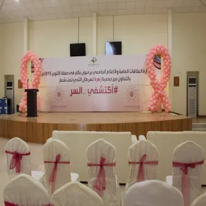 بالتعاون مع جمعية سرطان الثدي:  الجامعة تختتم فعاليات (الحملة الوطنية للتوعية بسرطان الثدي)