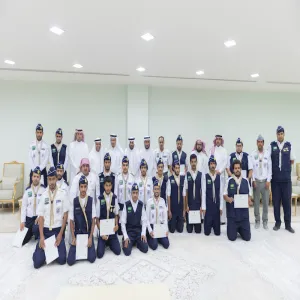 معالي مدير الجامعة يلتقي جوالة الجامعة المشاركين في الخدمة العامة في الحج