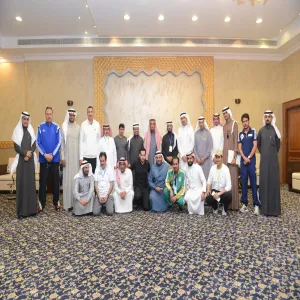 معالي مدير الجامعة يلتقي برؤساء اللجان ووفود الجامعات المشاركة في بطولة الاتحاد الرياضي للجامعات السعودية الخامسة لكرة الطاولة