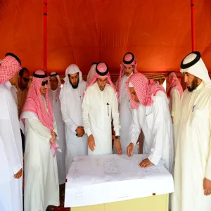 الجامعة تحتفل بوضع حجر الأساس لمباني كليات الغاط