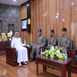 معالي مدير الجامعة يستقبل سعادة مدير إدارة الدفاع المدني بالمجمعة