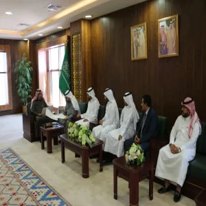 DEANSHIP OF COMMUNITY SERVICE’S STAFF WELCOMED AT MU RECTOR’S OFFICE
