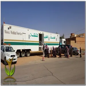 الخدمات الطبية المتنقلة تقوم بمسح طبي وبيئي للمواطنين في مركز مبايض