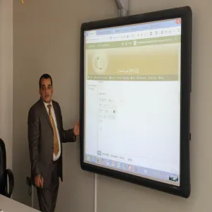المركز الالكتروني للقياس والتقييم بالكلية يقيم ورشة العمل الاولى لإنشاء وإدارة بنوك الاسئلة الإلكترونية