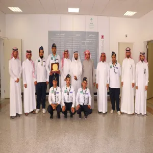 جوالة الجامعة في زيارة لمركز التأهيل الشامل