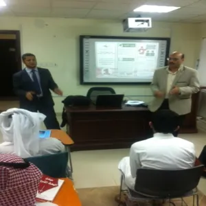 إقامة فعالية نشر ثقافة الجودة بين الطلاب في كلية التربية بالمجمعة