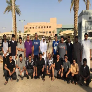 عميد شؤون الطلاب يستقبل جوالة الجامعة